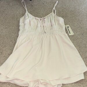 No Boundaries cream romper